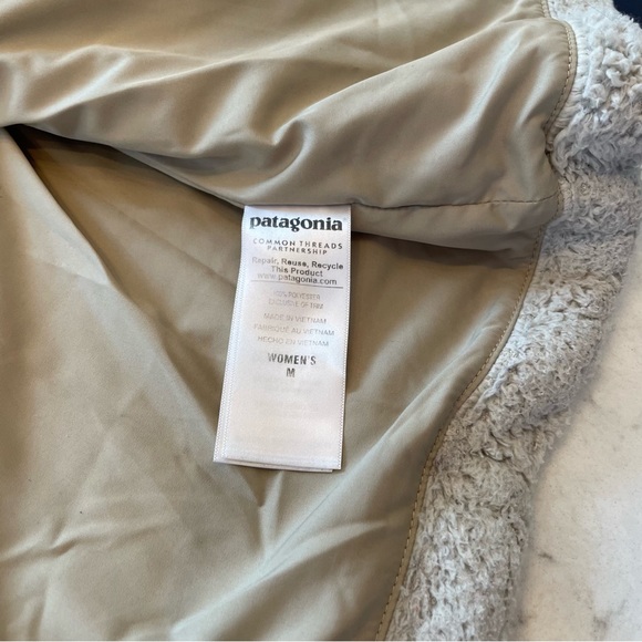 Patagonia Los Gatos Fleece Zip Up in Bleached Stone Size M - Picture 3 of 9